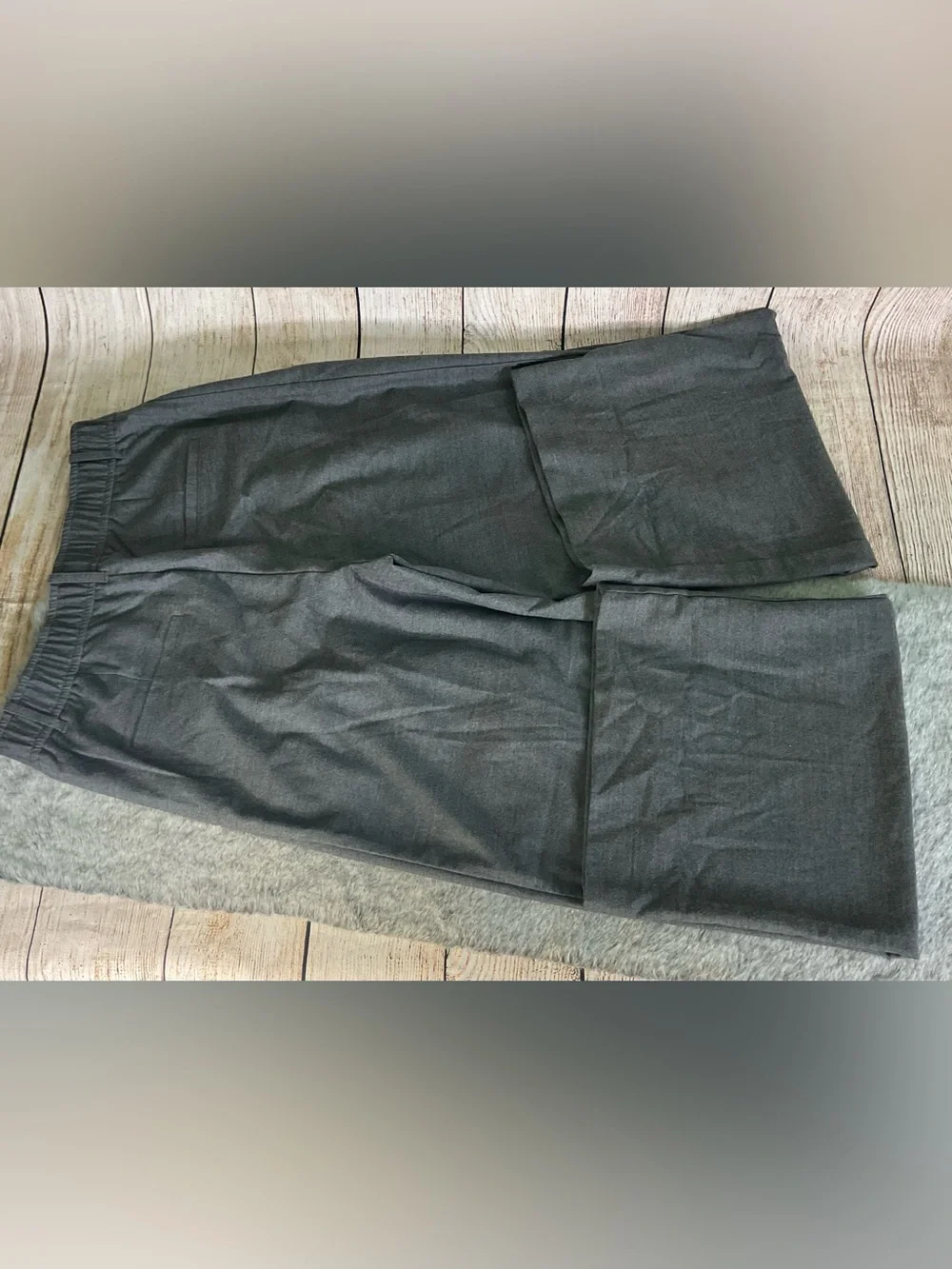 Anthropologie Melange Gray Wide Leg Trousers Size M - Picture 10 of 16
